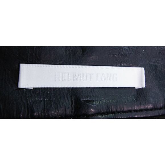 Helmet Lang Black Lamb Leather Mini Skirt Women's Size 2 - Picture 11 of 11